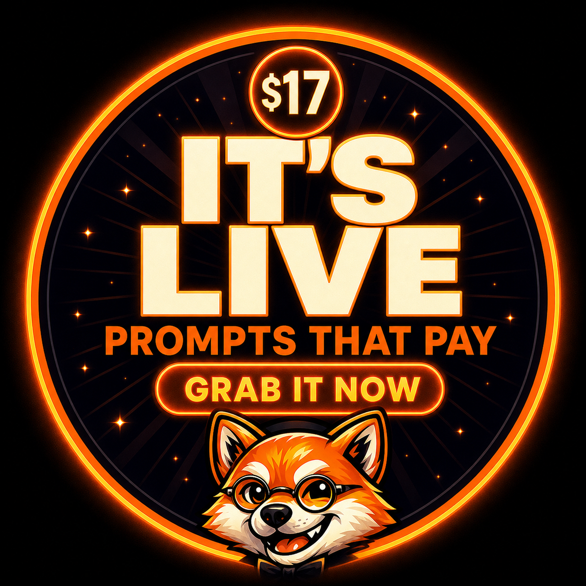 "It's Live" Badge banner