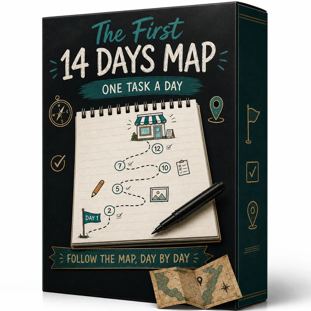 The First 14 Days Map bonus mockup