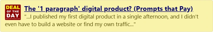 Prompts That Pay — WarriorPlus Deal of the Day