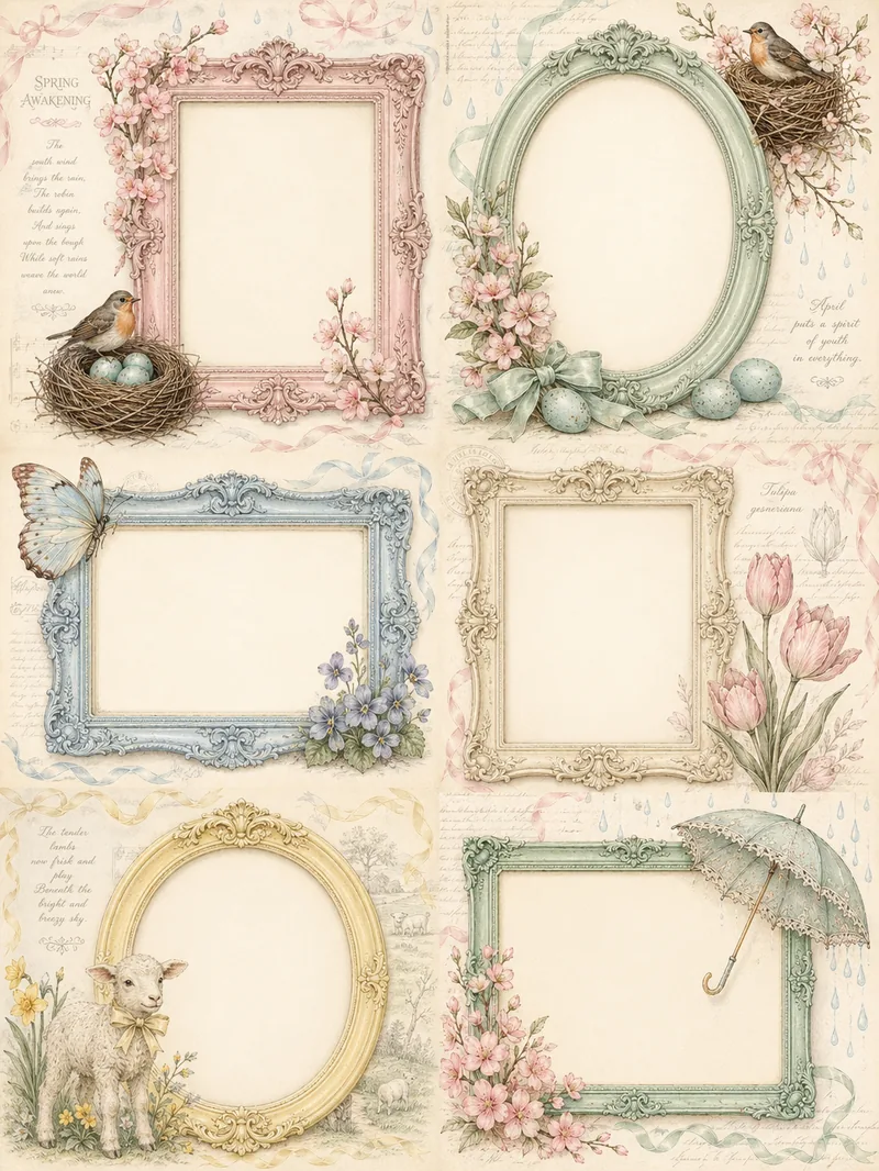 Spring Awakening — Vintage Frames Collection (3:4)