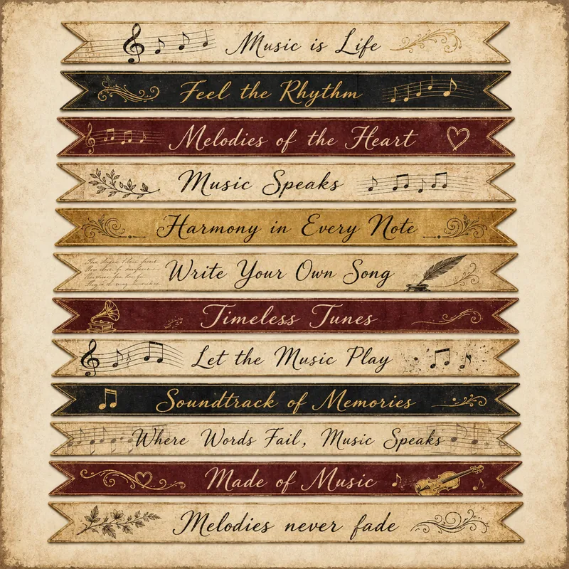 Music & Melodies — Shipping Tag Style (1:1)