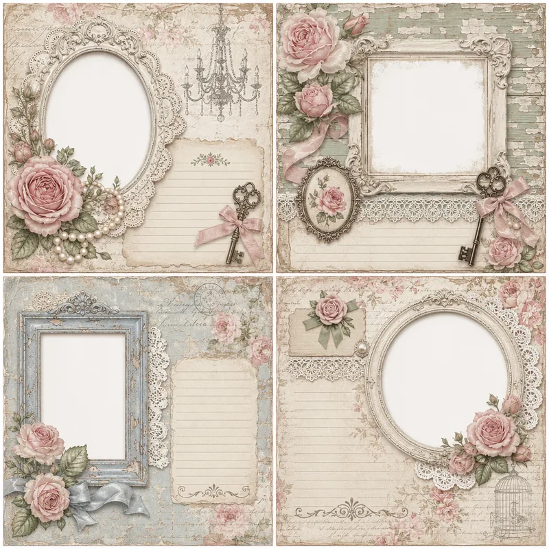 Shabby Chic — Ornate Empty Frames (1:1)