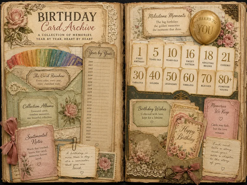 Birthday Card Archive — Double Page Spread (4:3)