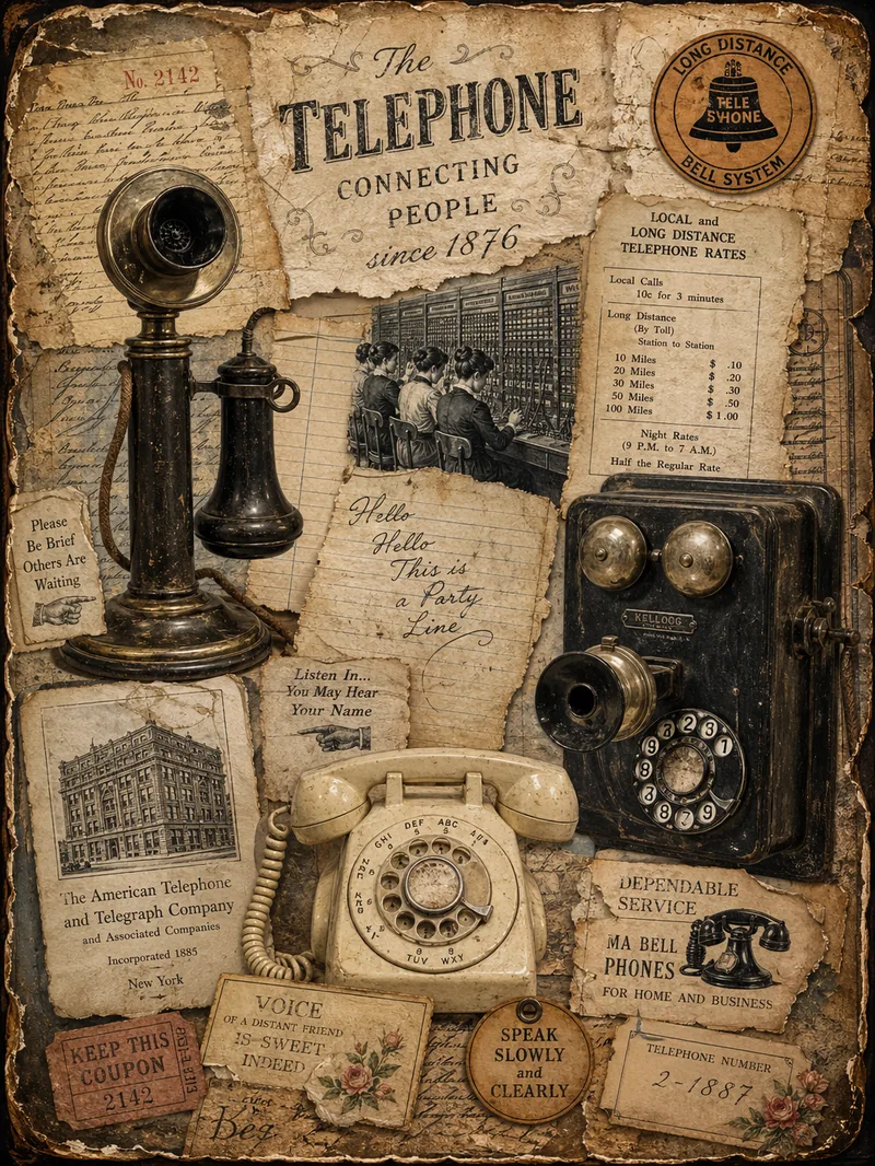 Vintage Telephone — Classic Full Spread (3:4)